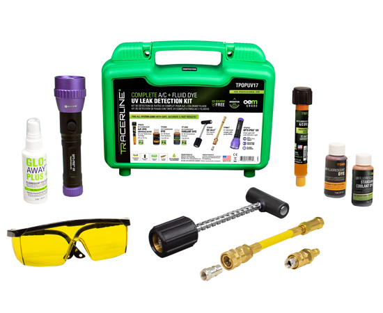 Leak Detection Dye and UV Light