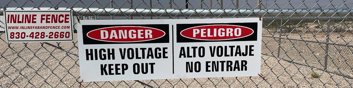 BESS Perimeter Security Signage